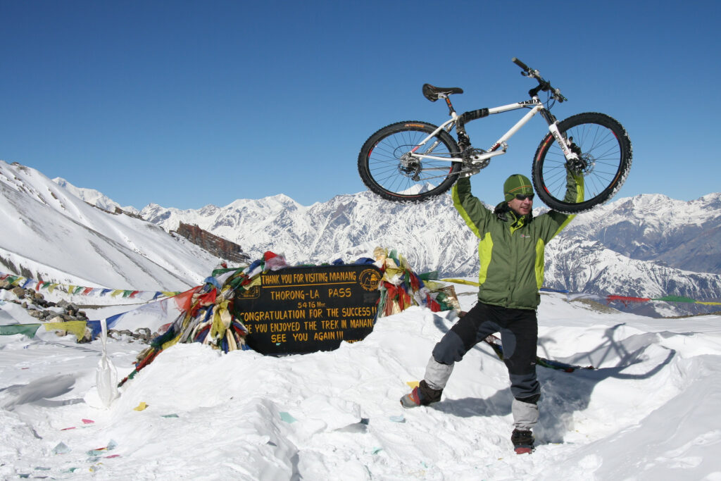 Rob Jarman top of Thorong La