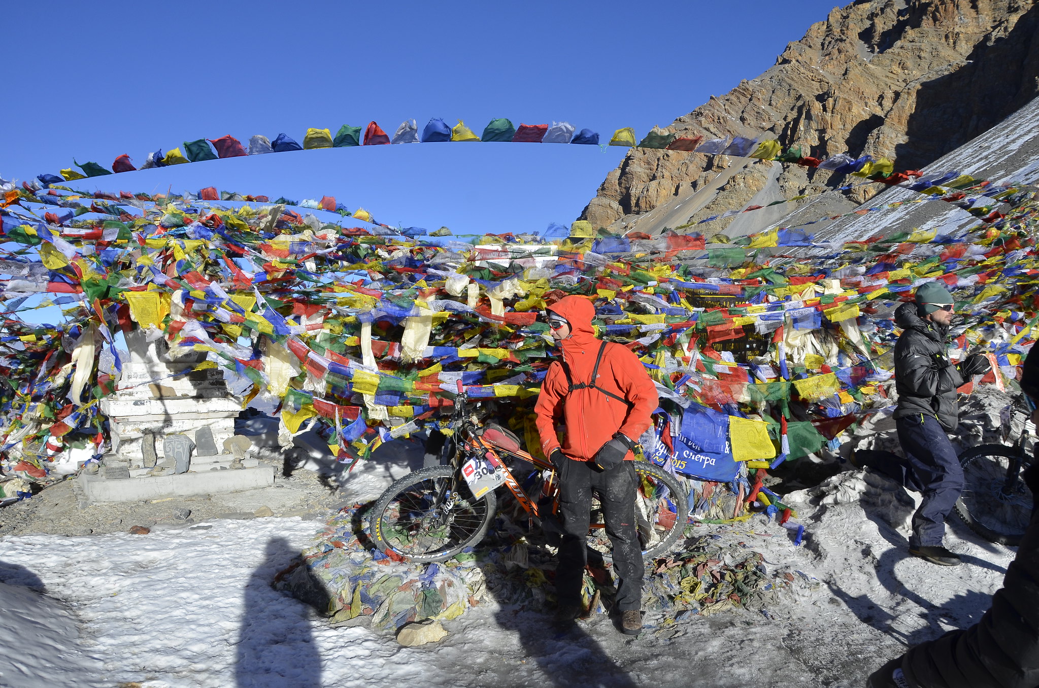 Mountain bike at Thorong La