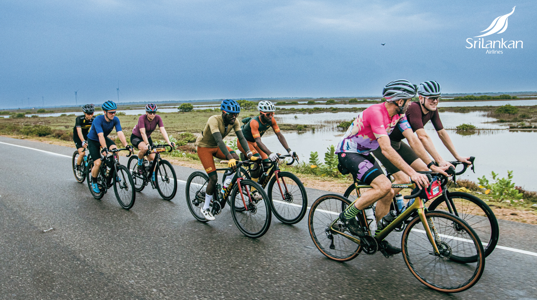 Cyclists in the #ridesriLanka