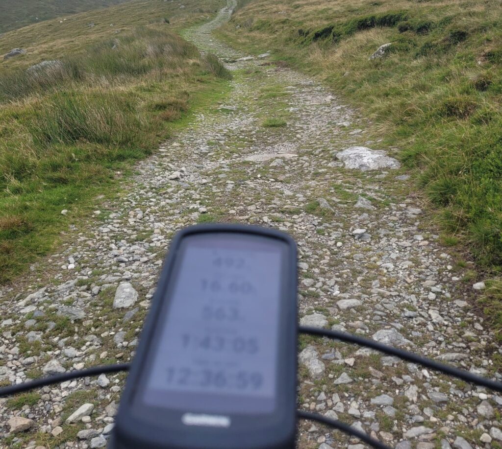 Track leading up to Drum in North Wales